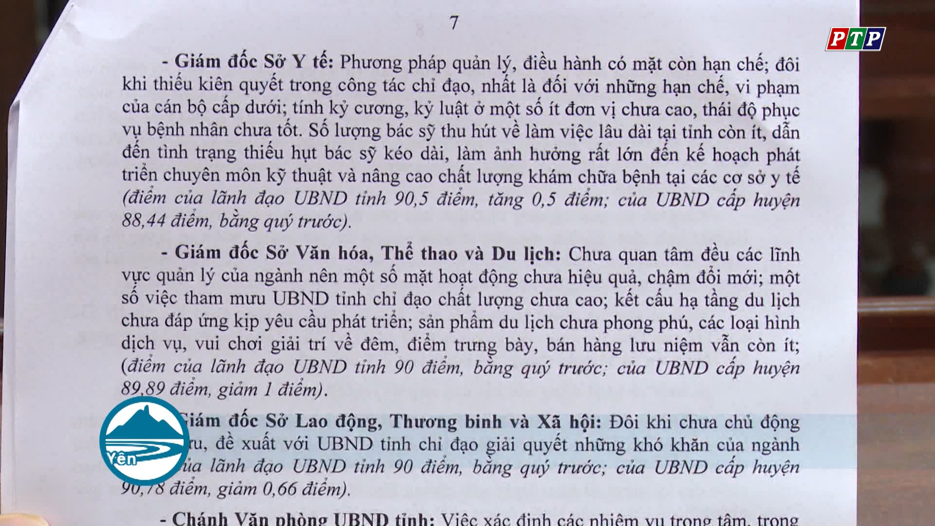 Chấm điểm người đứng đầu sở, ngành – Bước chuyển mới trong công tác đánh giá cán bộ