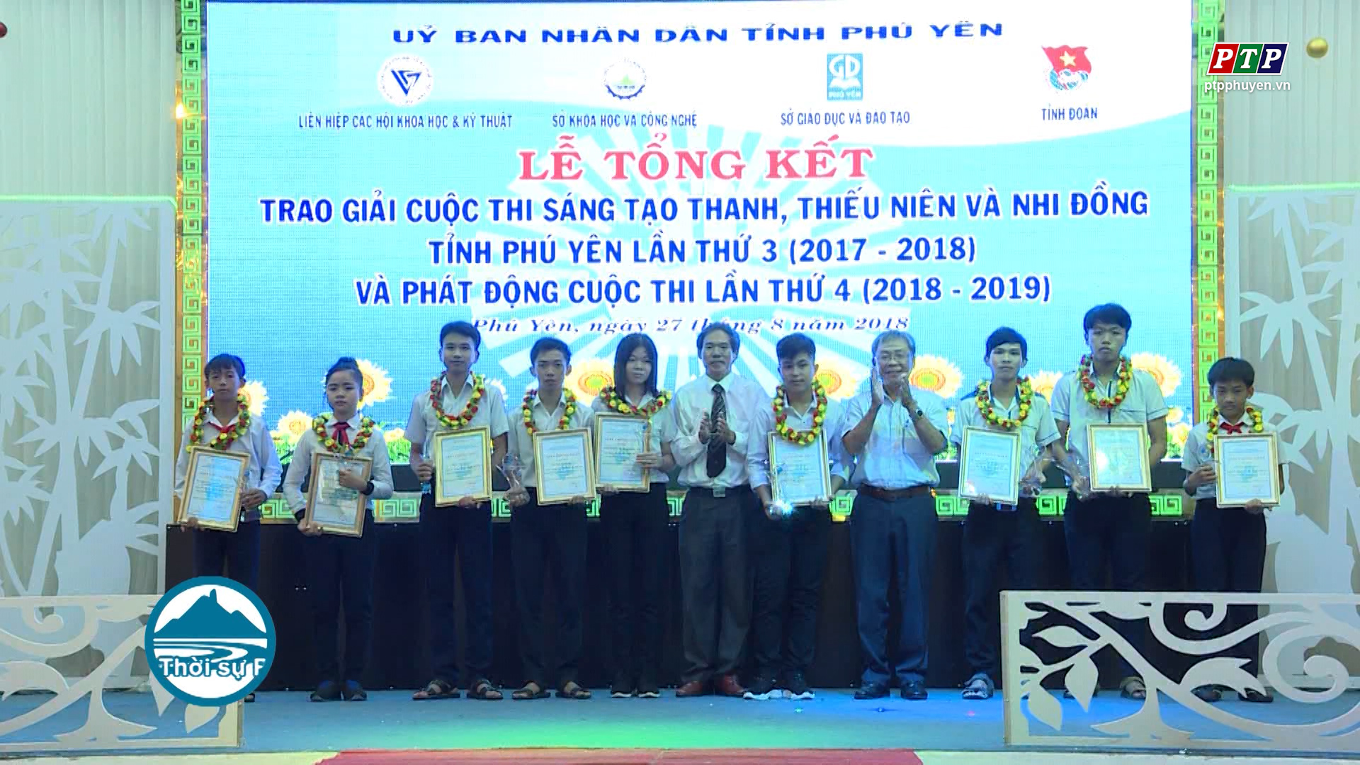 33 giải pháp đạt giải Cuộc thi sáng tạo TTN và Nhi đồng tỉnh Phú Yên lần thứ 3 (2017-2018)