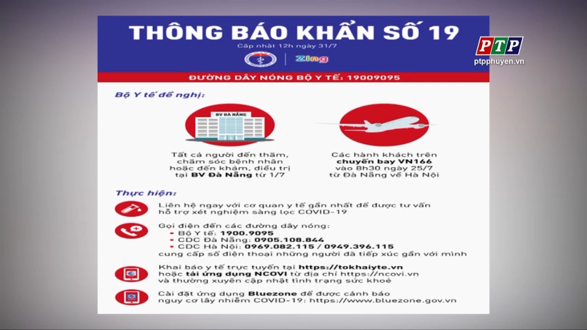 Thông Báo Khẩn Số 19