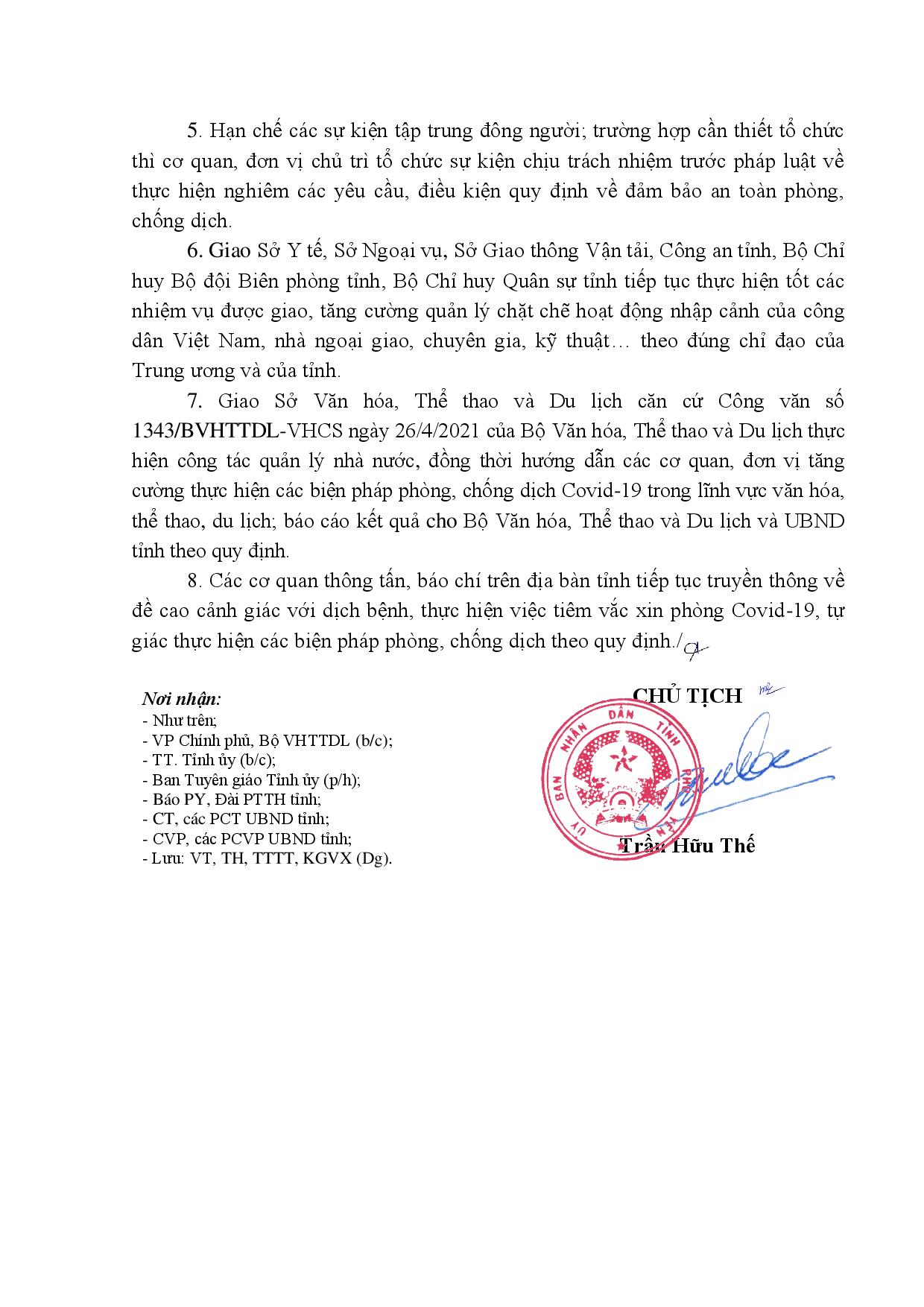 C/V 1839 Tiếp Tục Tăng Cường Công Tác Phòng, Chống Dịch Covid-19 Trên Địa Bàn Tỉnh