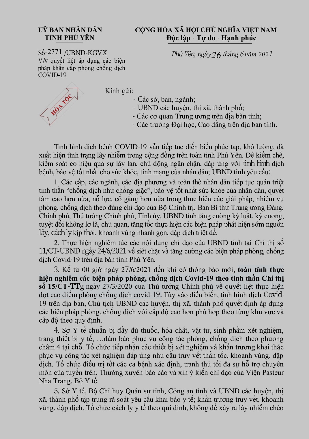 Cv 2771/UBND-KGVX V/v quyết liệt áp dụng các biện pháp khẩn cấp phòng chống dịch COVID-19 (1)