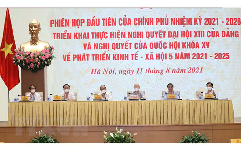 Toàn cảnh phiên họp toàn thể đầu tiên của Chính phủ khóa XV