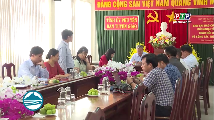 Trao đổi kinh nghiệm về công tác thông tin đối ngoại với tỉnh Vĩnh Long