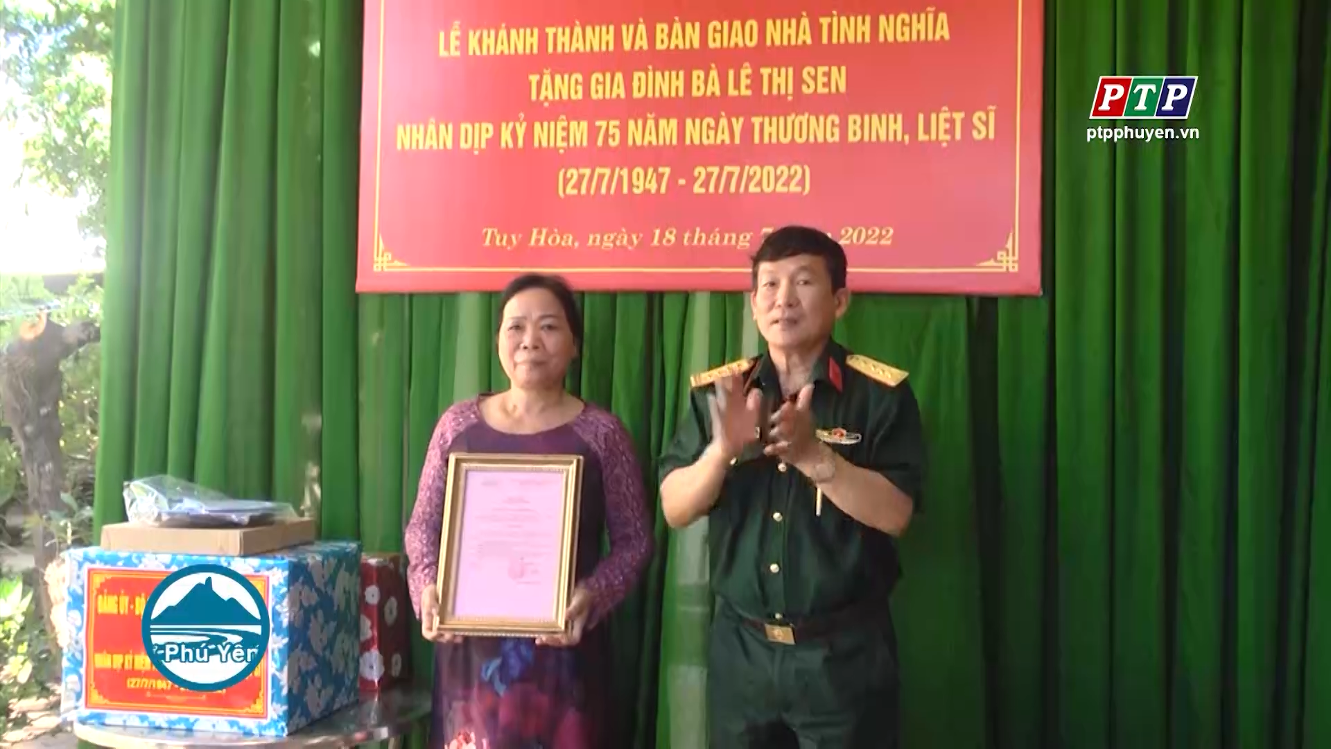 Bộ CHQS tỉnh Phú Yên bàn giao nhà tình nghĩa