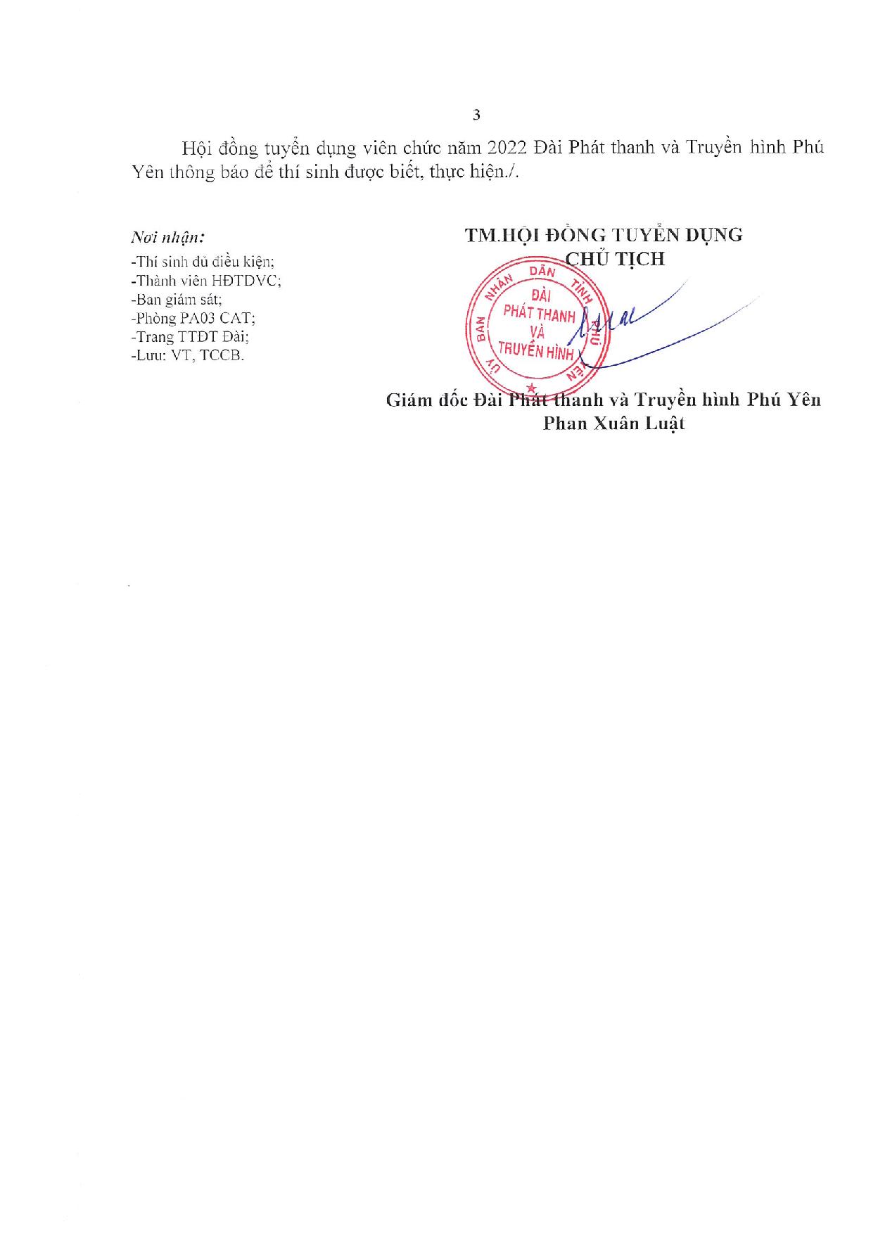 Thông Báo Danh Sách Thí Sinh Đủ Điều Kiện Tham Dự Vòng 2 Kỳ Tuyển Dụng Viên Chức Năm 2022