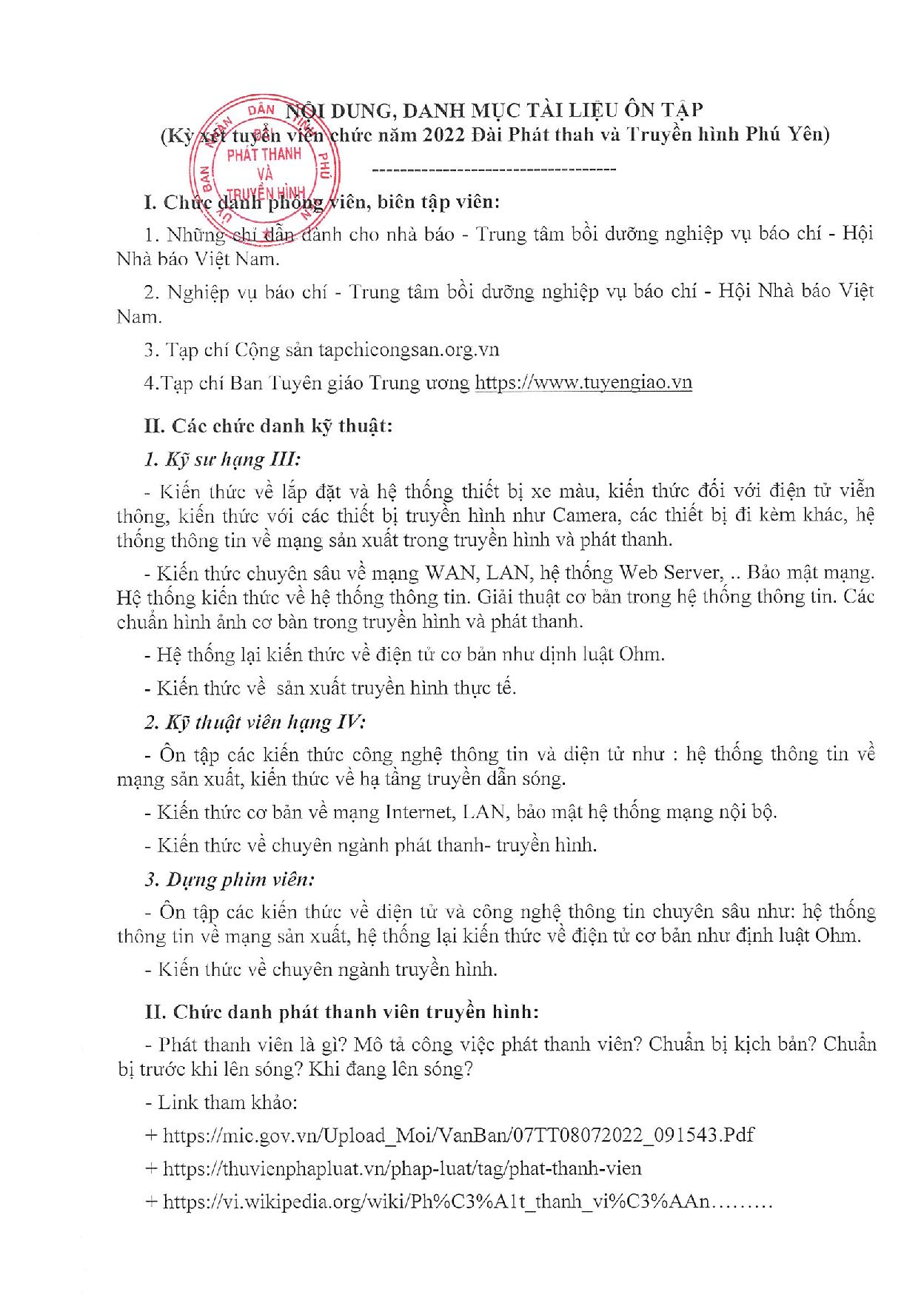 Nội Dung Danh Mục Tài Liệu Ôn Tập