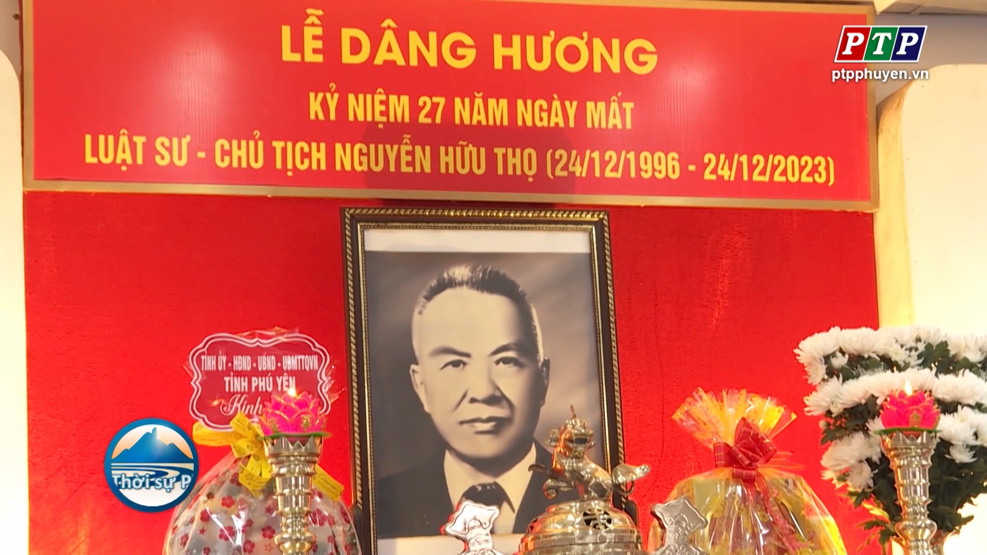 Dâng hương tưởng niệm Luật sư - Chủ tịch Nguyễn Hữu Thọ